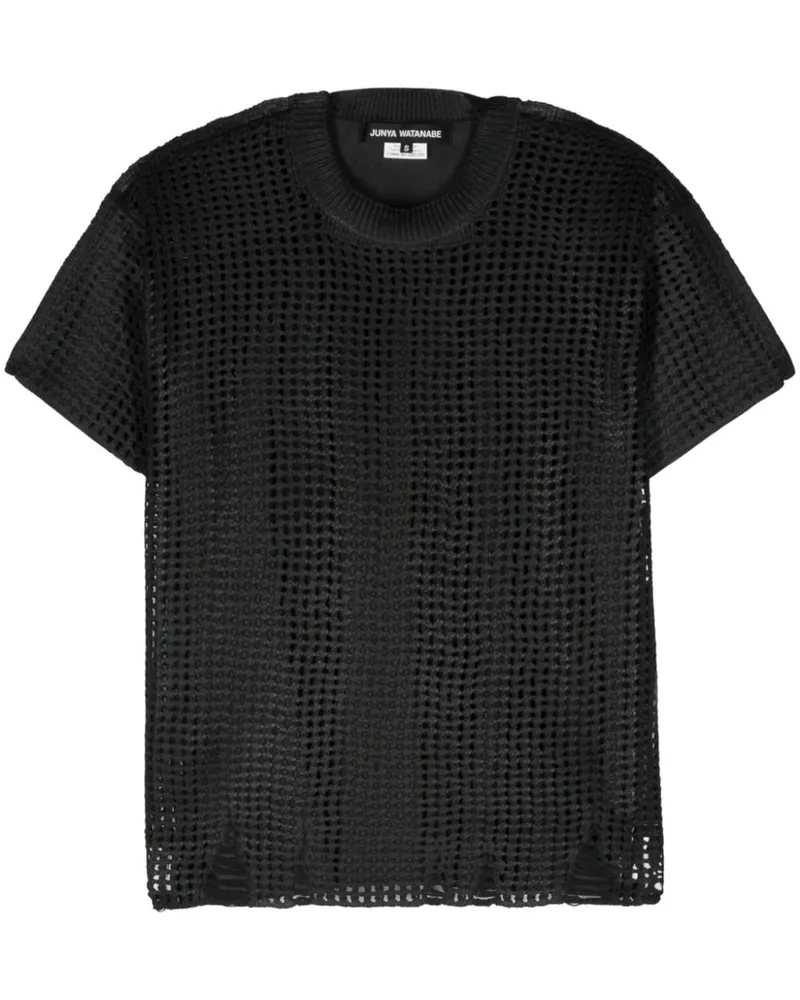 Junya Watanabe Strickoberteil mit Einsätzen - Schwarz Schwarz