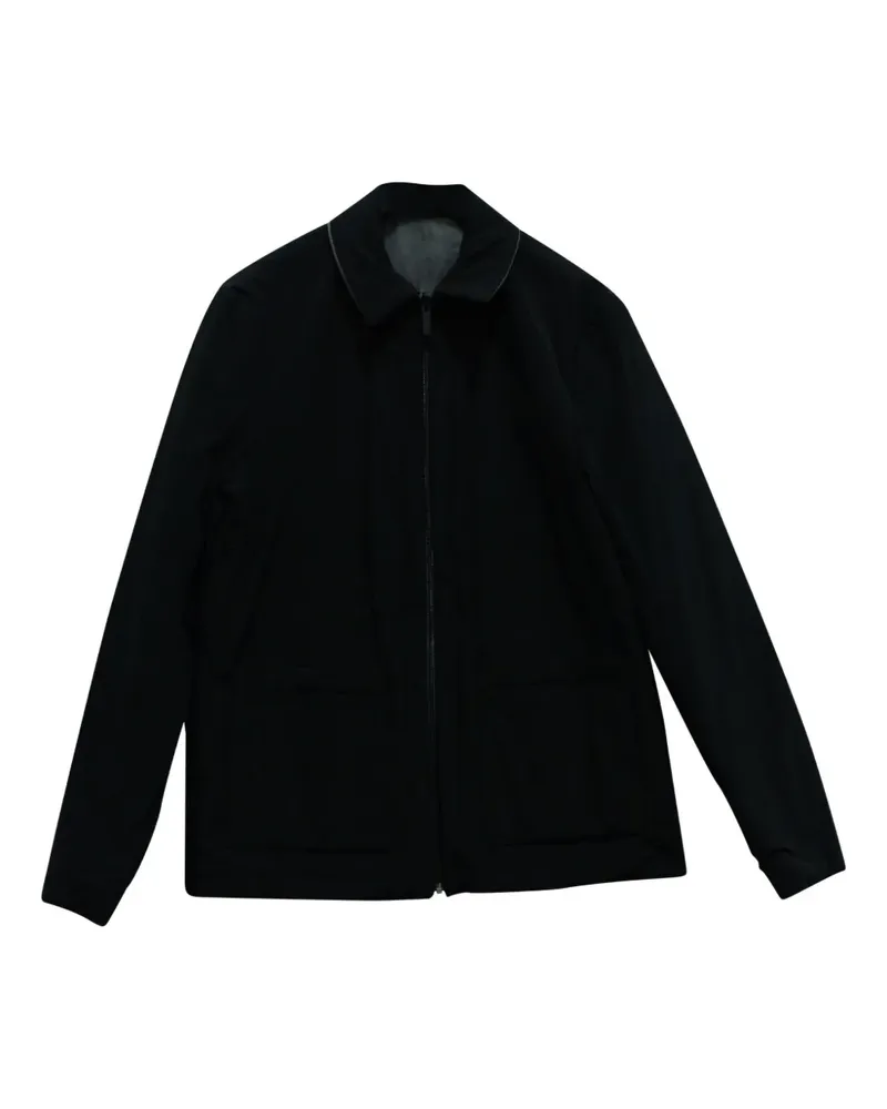 Theory reversible zip-up jacket - Schwarz Schwarz