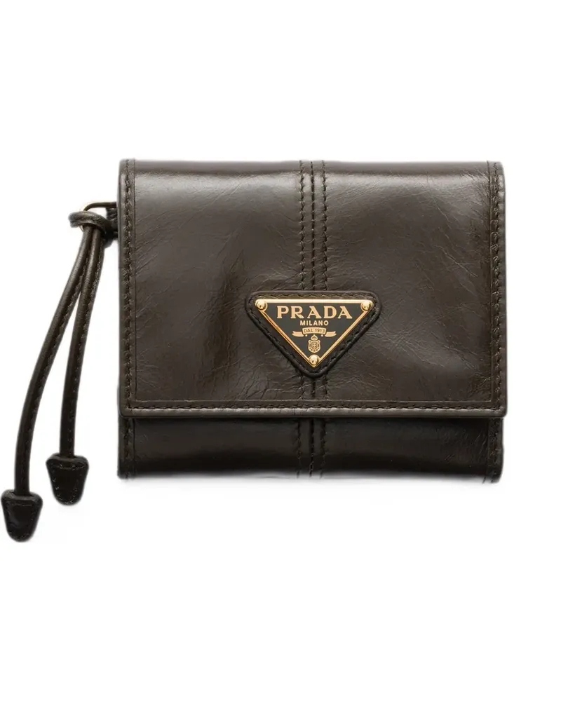 Prada small leather wallet - Grün Grün
