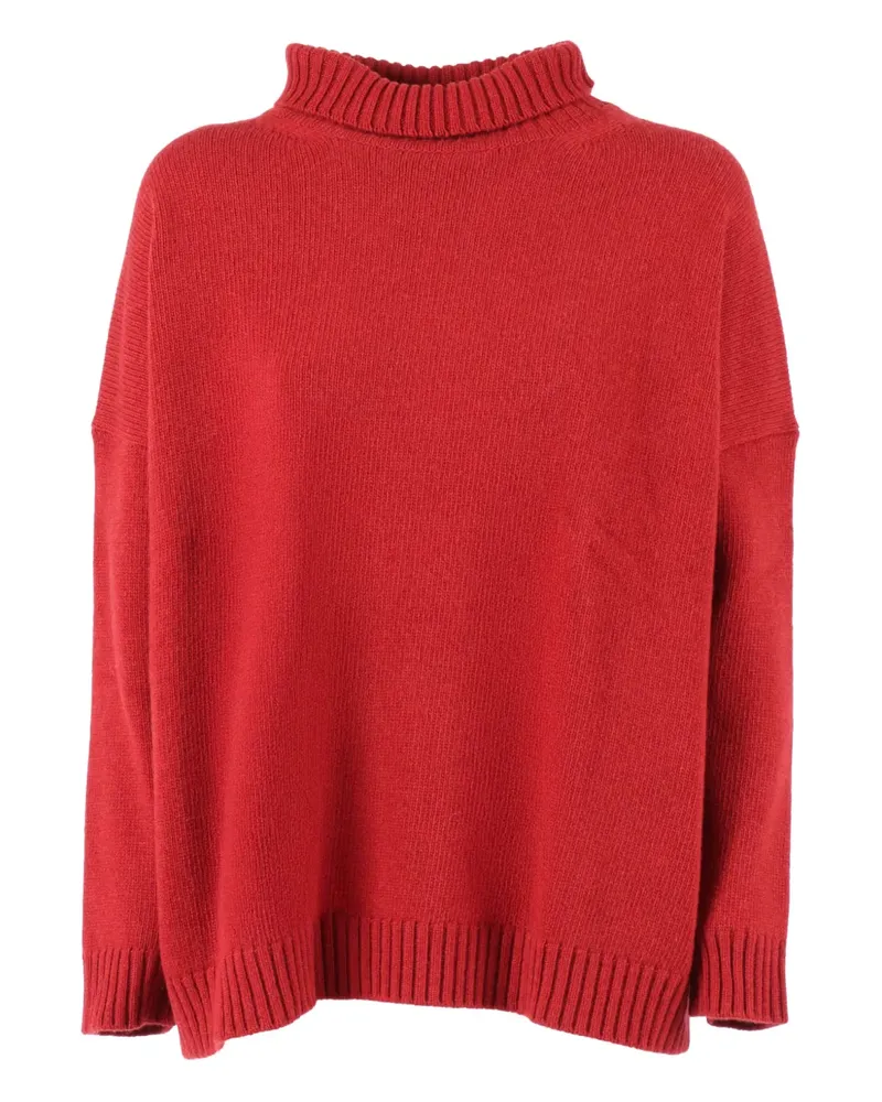Max Mara Gerippter Borgia Rollkragenpullover - Rot Rot