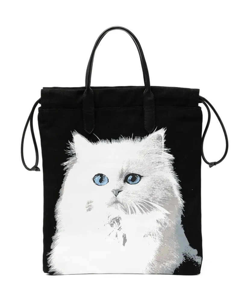 Karl Lagerfeld Ikon Choupette Rev NS tote bag - Schwarz Schwarz