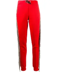 Philipp Plein Hose mit Kristallen Rot