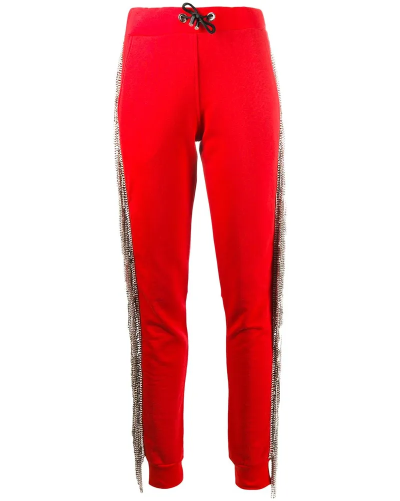 Philipp Plein Hose mit Kristallen - Rot Rot