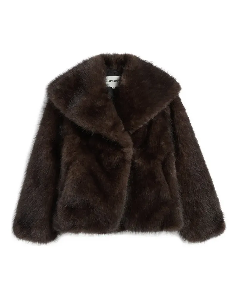 APPARIS Yara faux-fur coat - Braun Braun
