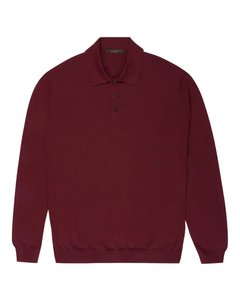 Zanone Poloshirt mit Knopfleiste - Rot Rot