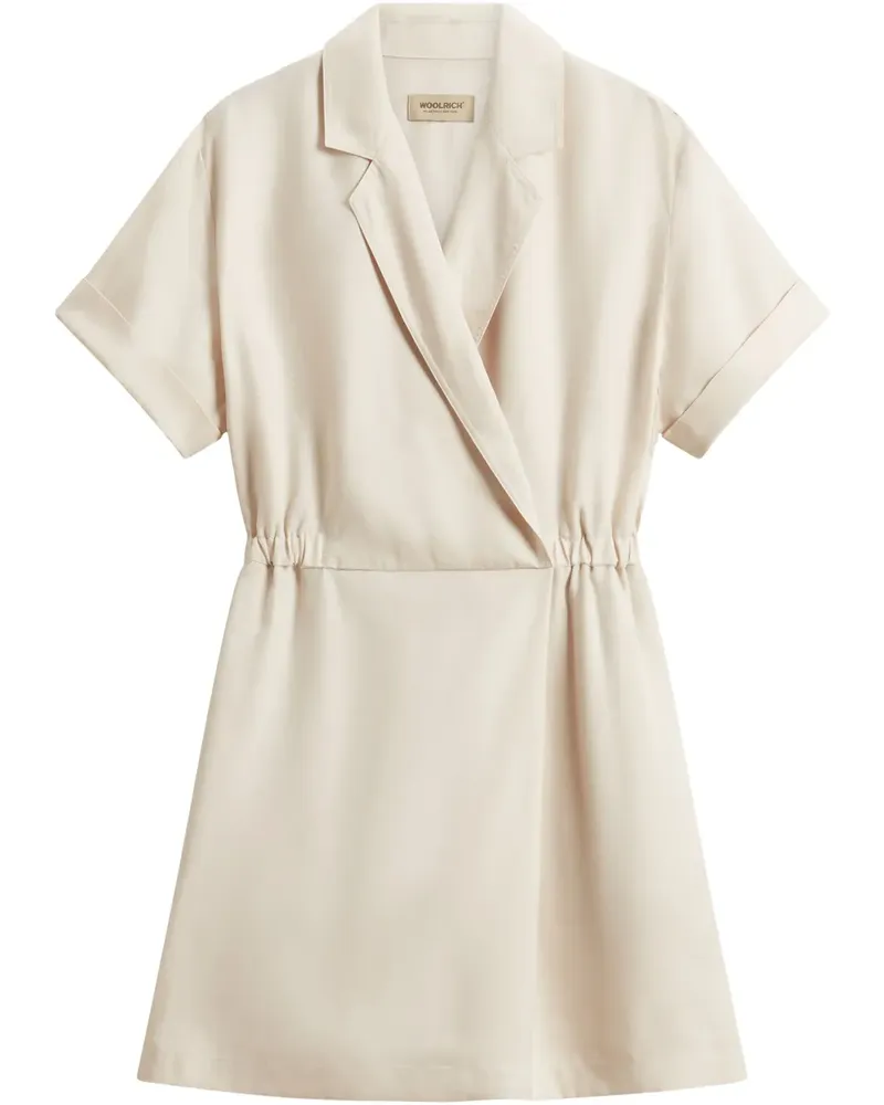 Woolrich Minikleid mit V-Ausschnitt - Nude Nude