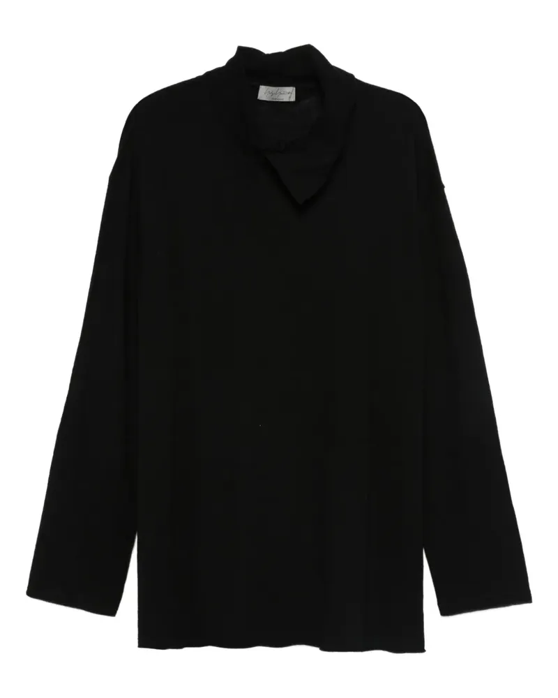 Yohji Yamamoto Klassischer Pullover - Schwarz Schwarz