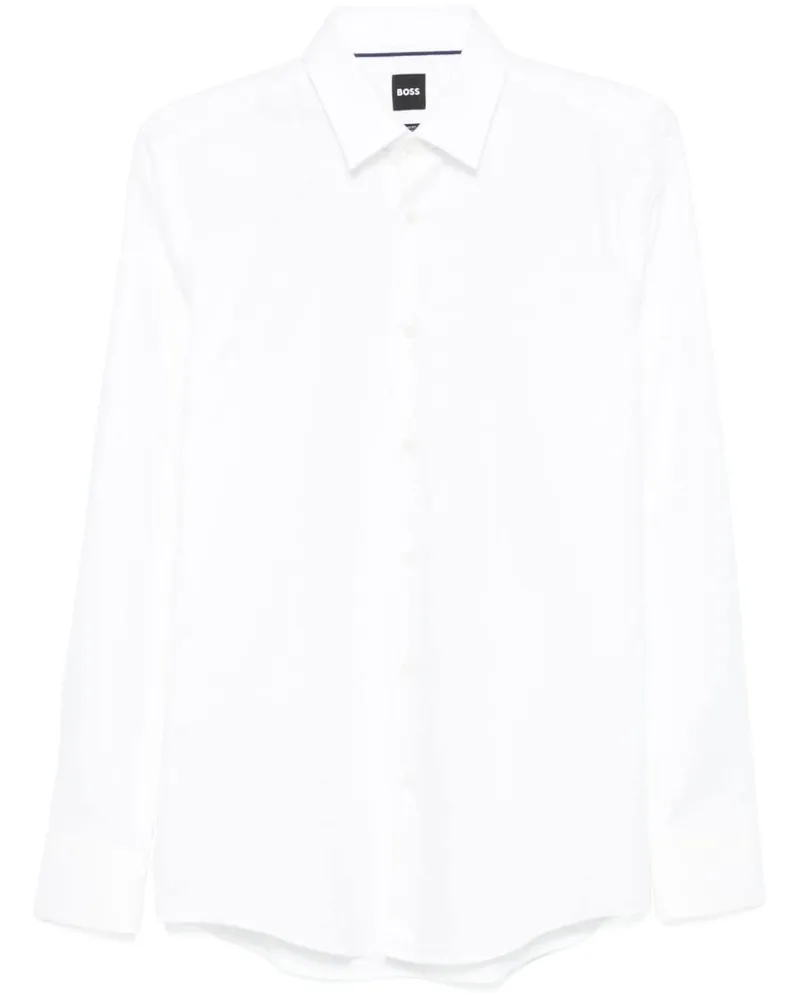 HUGO BOSS Hemd aus Interlock-Gewebe - Weiß Weiß