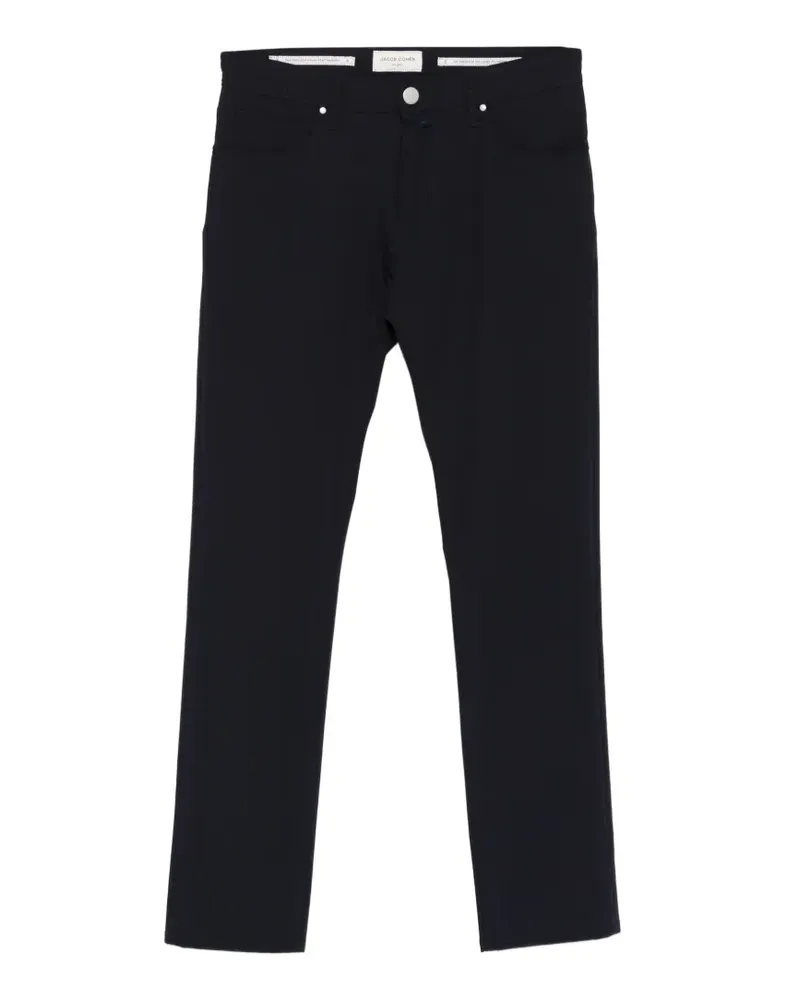 Jacob Cohën Hose mit Logo-Patch - Blau Blau