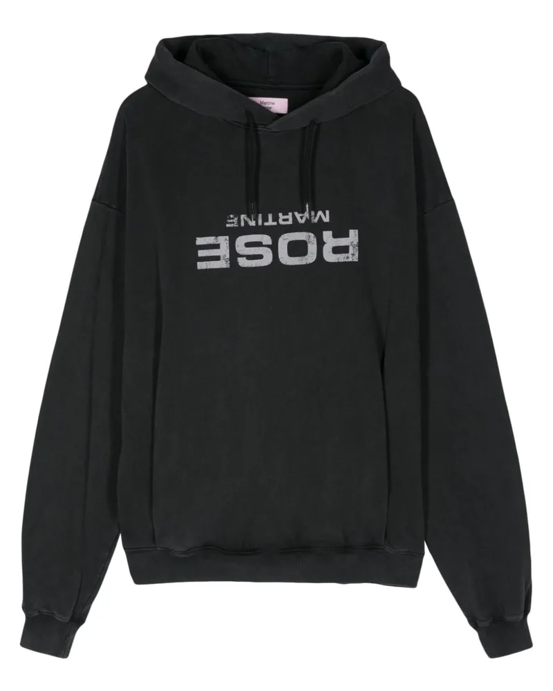 Martine Rose Hoodie mit Logo-Print - Grau Grau