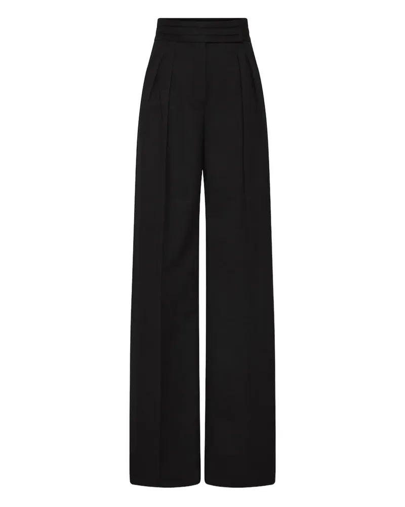 Rebecca Vallance Weite Hose mit Falten - Schwarz Schwarz