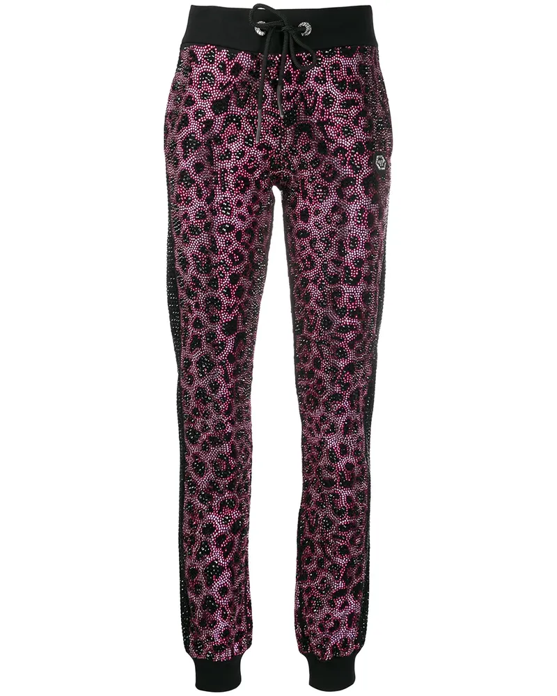 Philipp Plein Pink Paradise' Jogginghose - Schwarz Schwarz