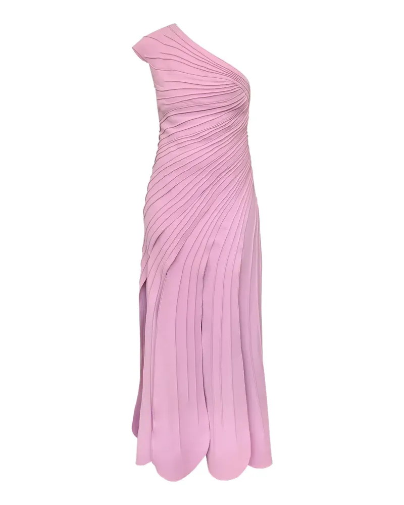 Acler Elcho pleated one-shoulder maxi dress - Rosa Rosa