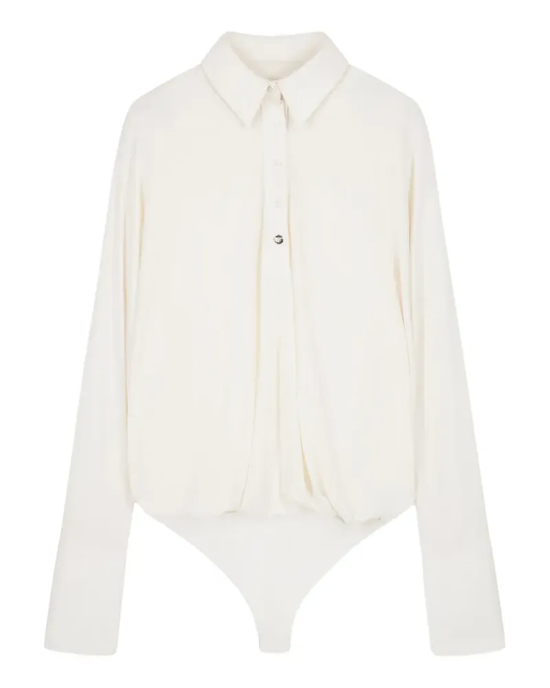 COPERNI draped boxy bodysuit - Nude Nude