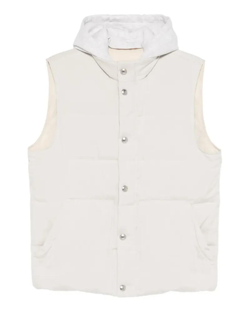 Eleventy Gefütterte Kapuzenweste - Nude Nude