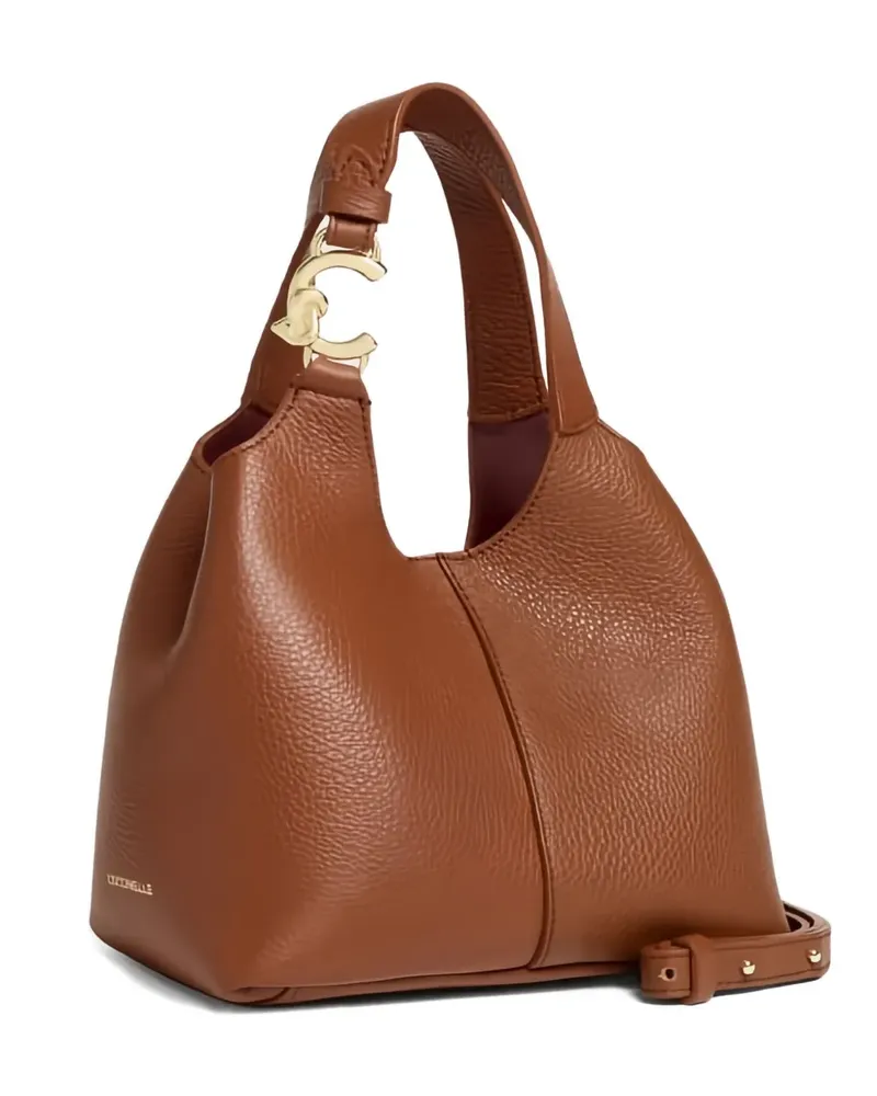 Coccinelle Strukturierter C-Easy Small Rucksack - Braun Braun