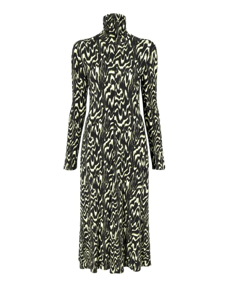 Proenza Schouler Marion Midikleid - Schwarz Schwarz