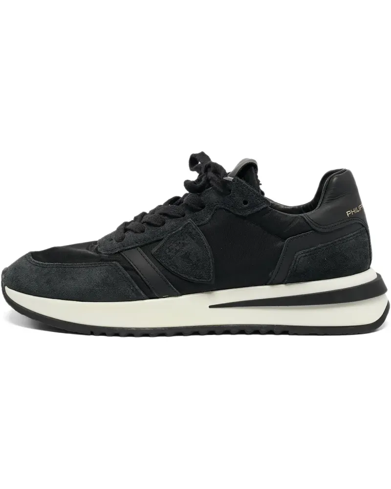 Philippe Model Pre-owned Tropez 2.1 Sneakers mit Wildledereinsätzen - Schwarz Schwarz