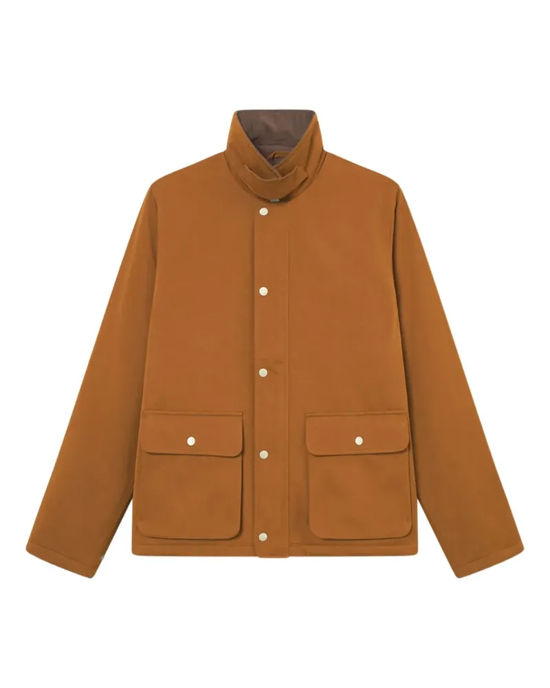 LES DEUX Montana Hemdjacke mit Stehkragen - Braun Braun