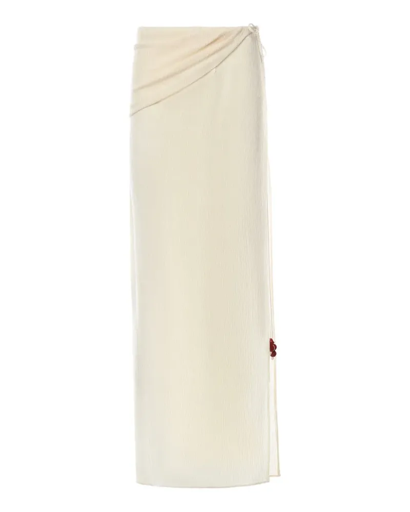 Magda Butrym side-slit maxi skirt - Nude Nude