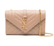 Kleine Envelope Schultertasche - Nude