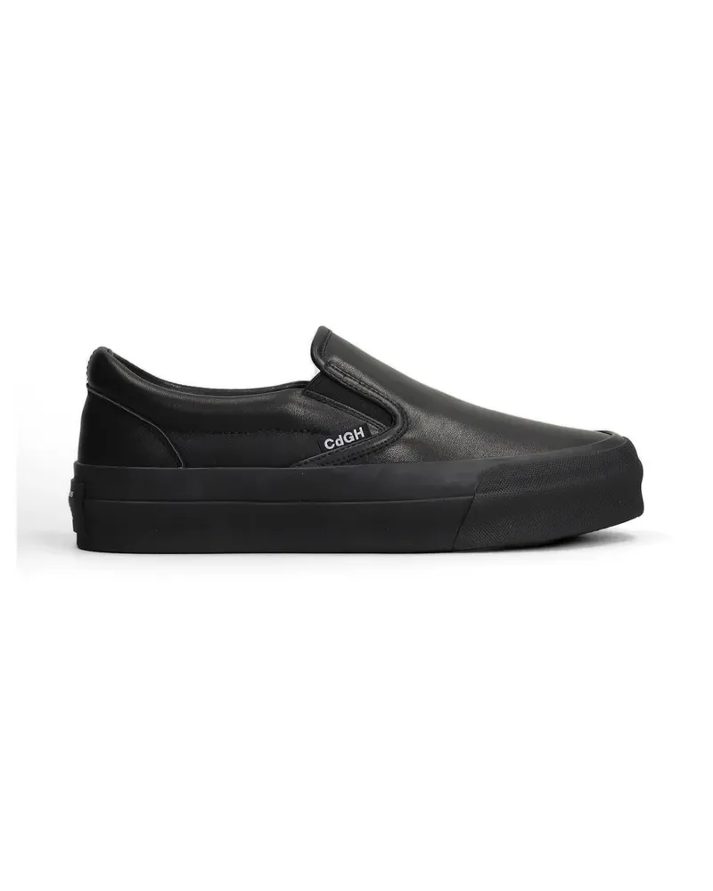 Comme des Garçons Steer slip-on leather sneakers - Schwarz Schwarz