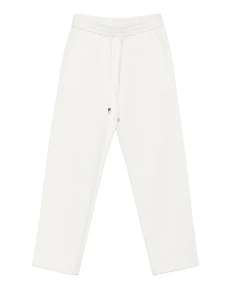 Max Mara Zinnia drawstring straight-leg trousers - Weiß Weiß
