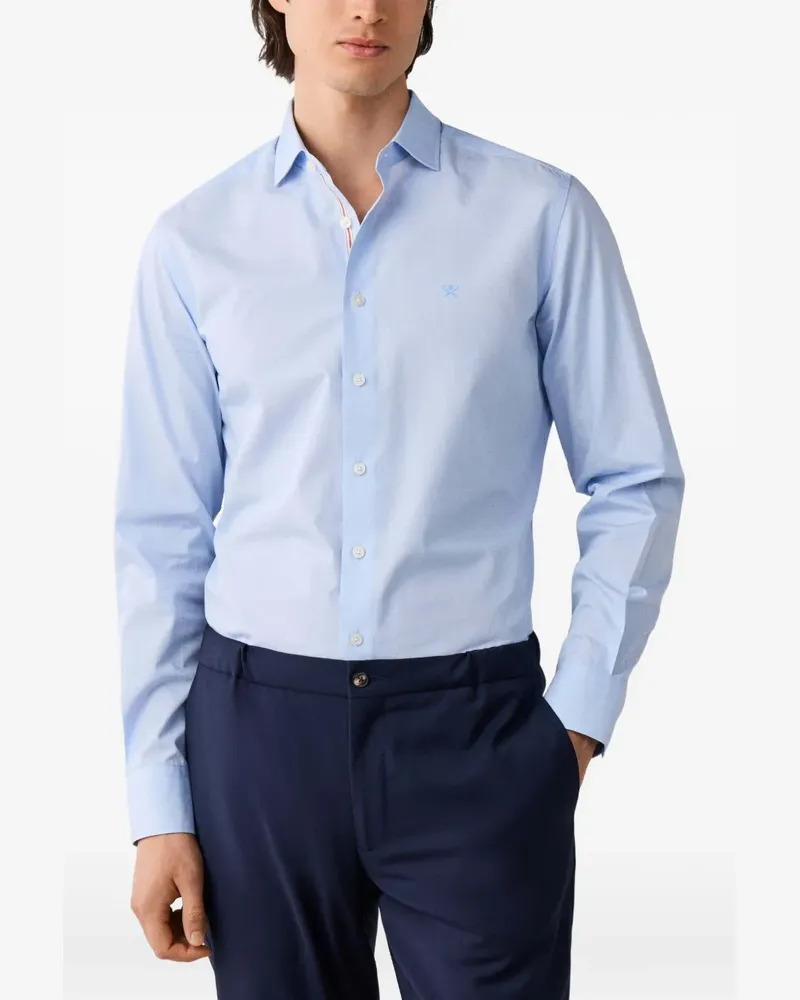 Hackett Hemd mit Haarstreifen - Blau Blau