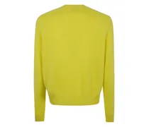 Kaschmirpullover mit Raglanärmeln - Grün