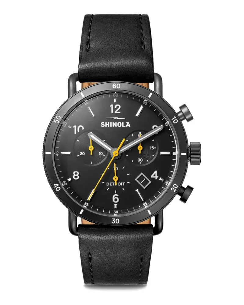SHINOLA Canfield Sport Chronograph 40mm - Schwarz Schwarz