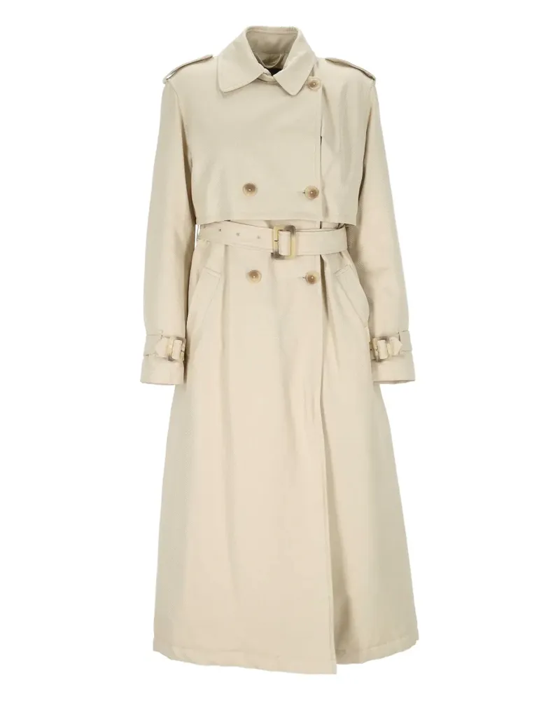 ADD belted double-breasted coat - Nude Nude