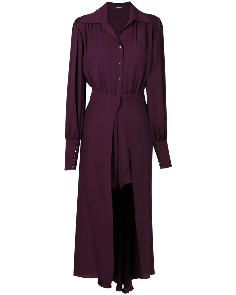 OLYMPIAH Hemdkleid im Layering-Look - Violett Violett