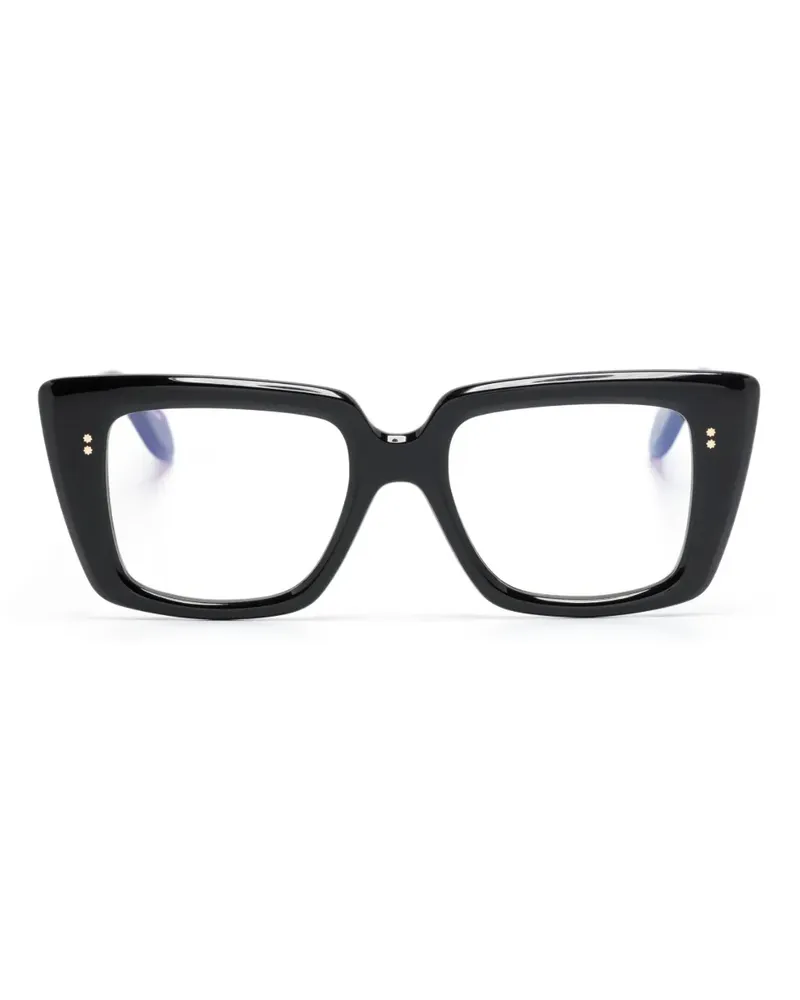 Cutler and Gross Brille mit eckigem Gestell - Schwarz Schwarz