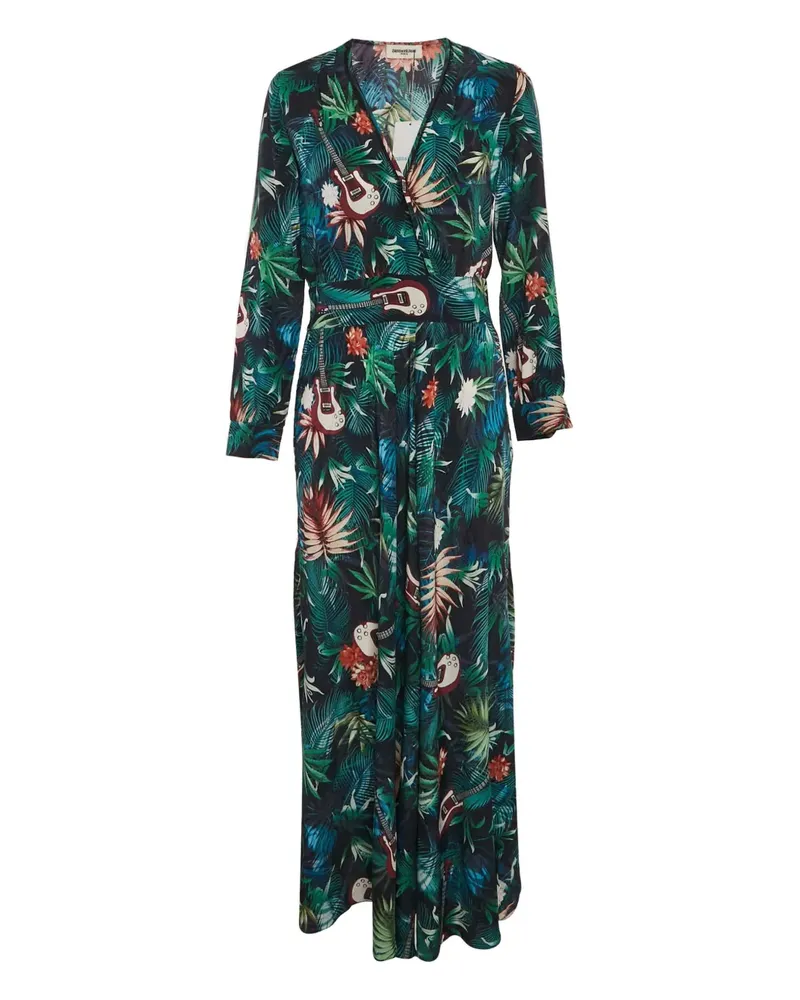 Zadig & Voltaire Midikleid mit tropischem Print - Grün Grün