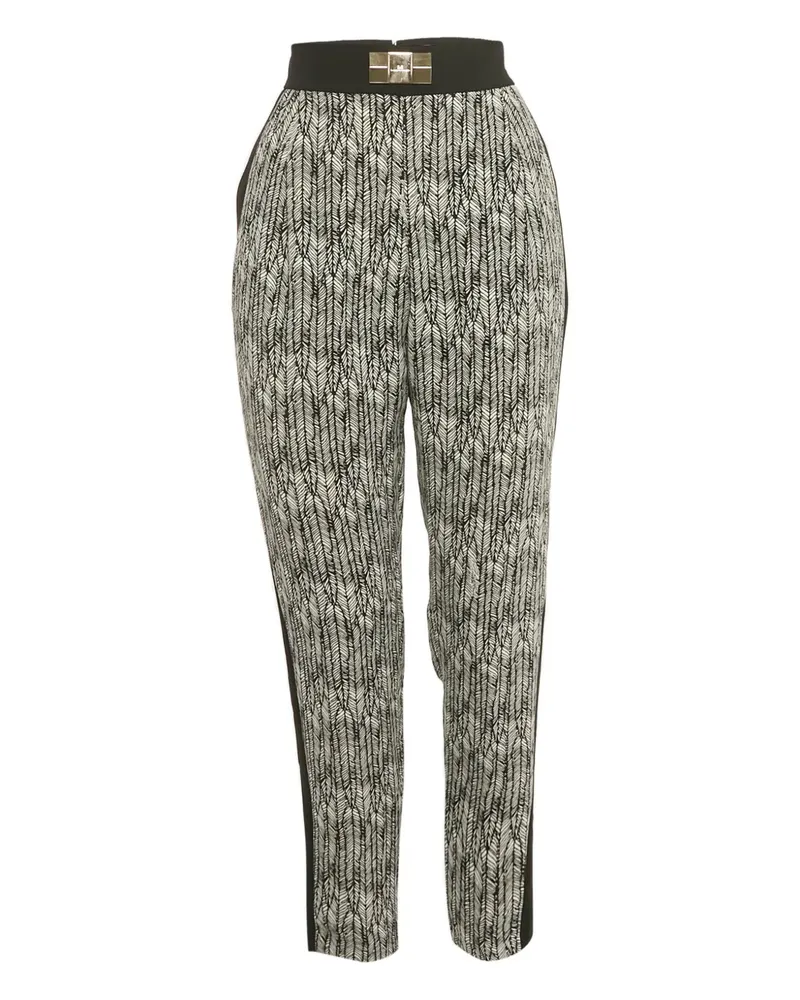 Elisabetta Franchi printed trousers - Weiß Weiß