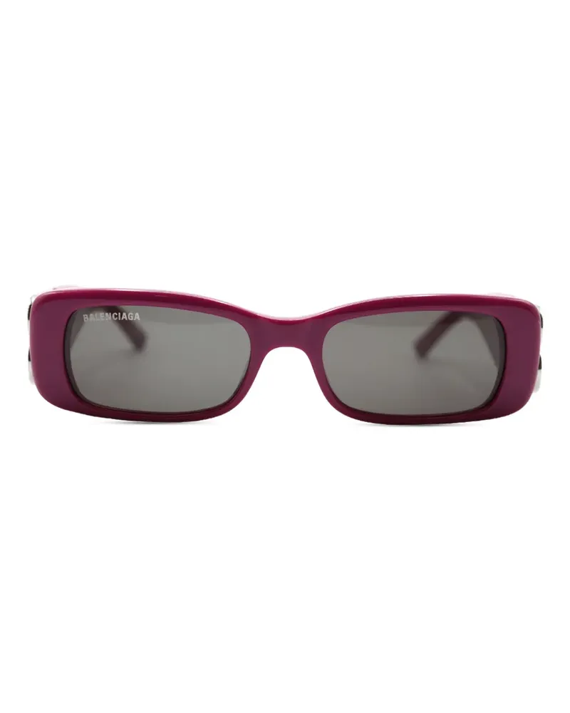 Balenciaga Rechteckige Sonnenbrille - Violett Violett