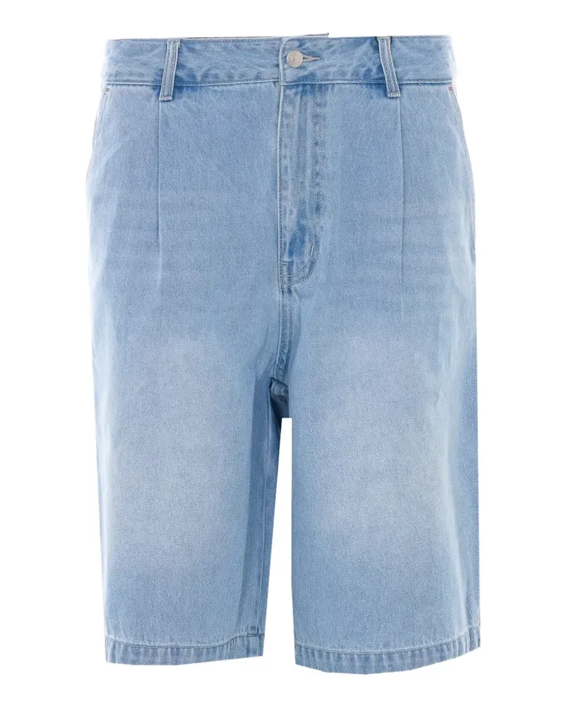 Dunst pleated denim shorts - Blau Blau