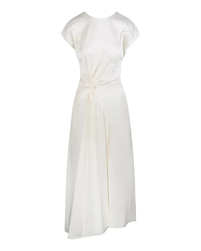 Victoria Beckham twist-detail asymmetric dress - Nude Nude