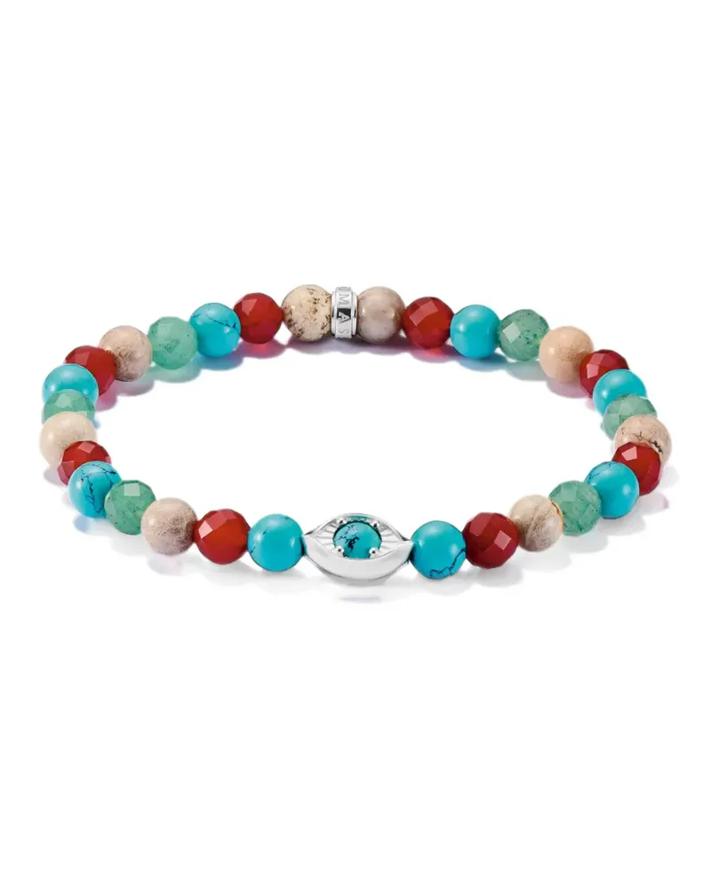 Thomas Sabo beaded eye-motif bracelet - Silber Silber