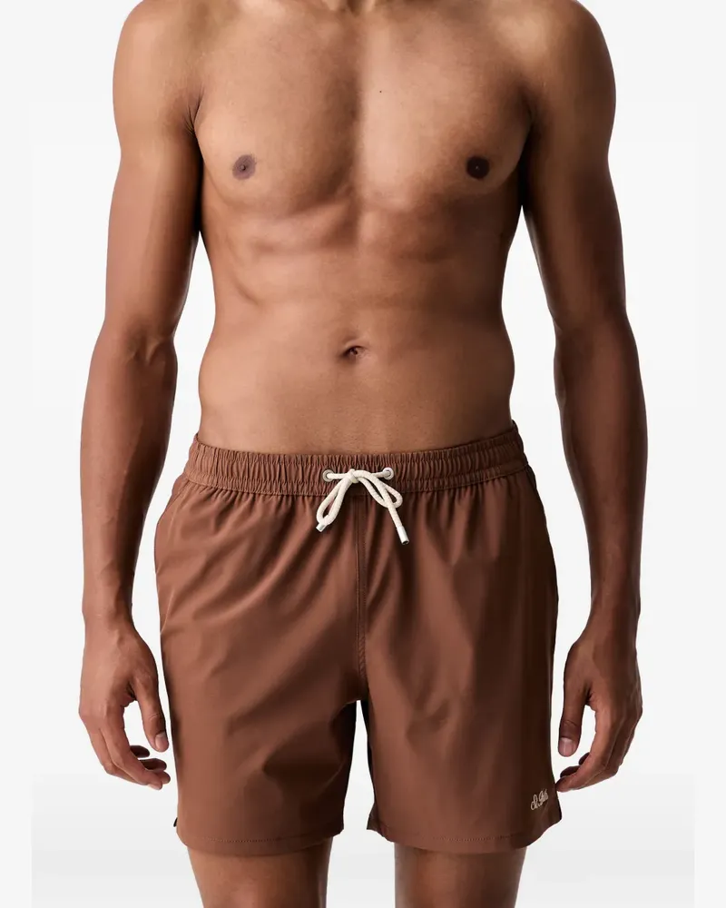 MC2 Saint Barth Badeshorts mit Kordelzug - Braun Braun