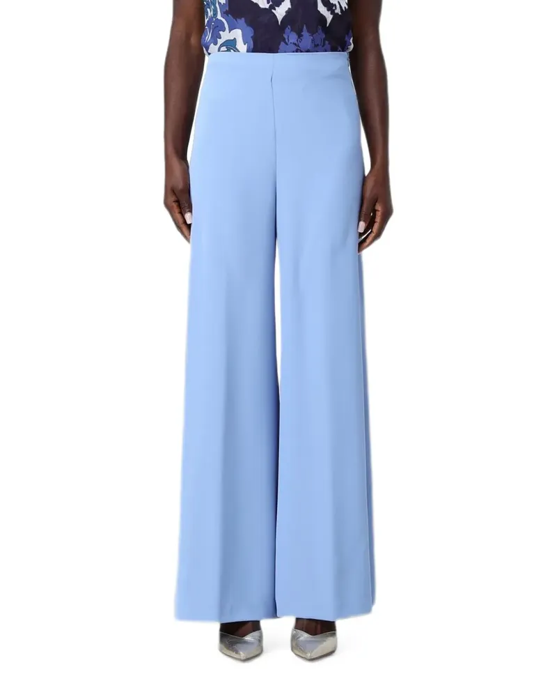 Hanita Krepphose mit weitem Bein - Blau Blau