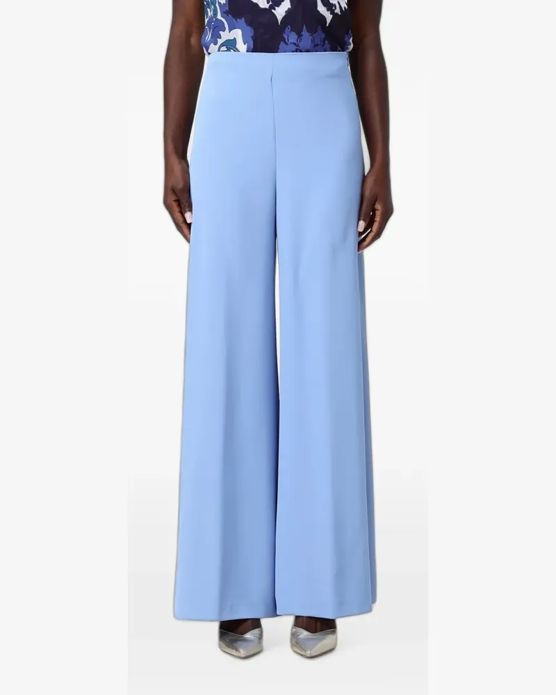Hanita crêpe wide-leg trousers - Blau Blau
