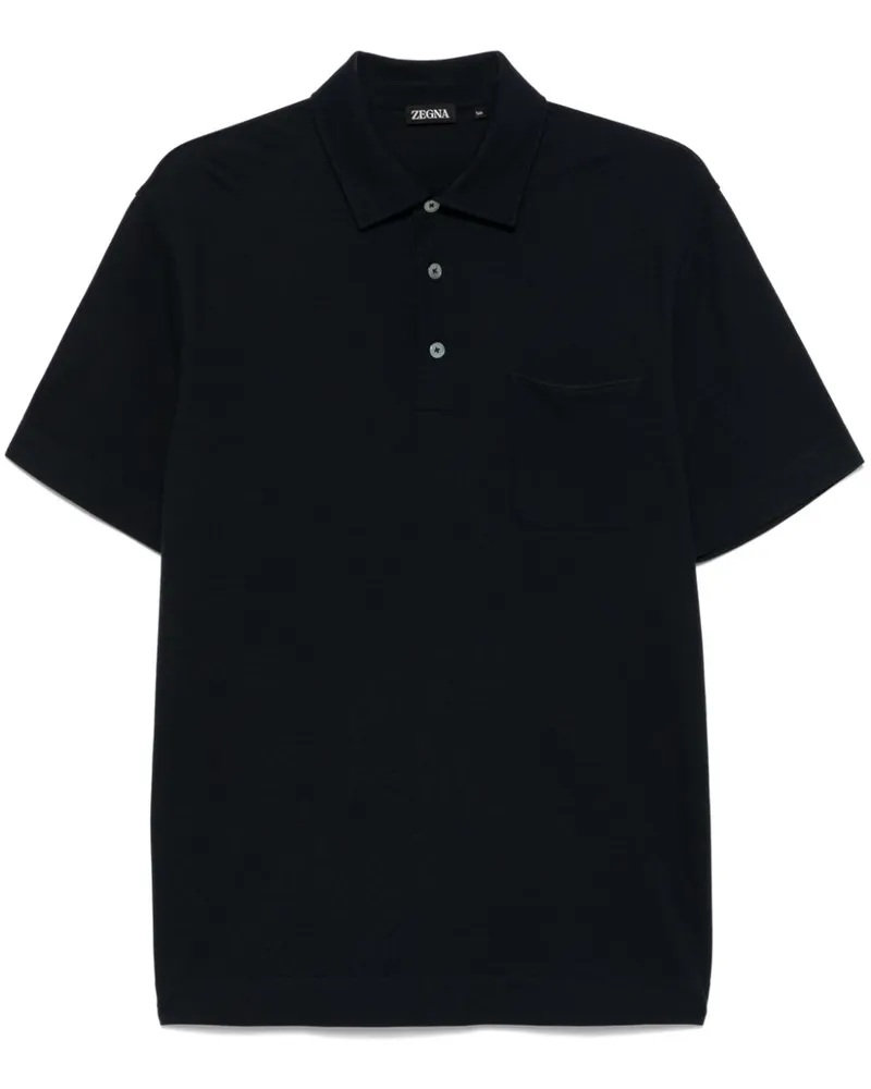 Ermenegildo Zegna Klassisches Poloshirt - Blau Blau