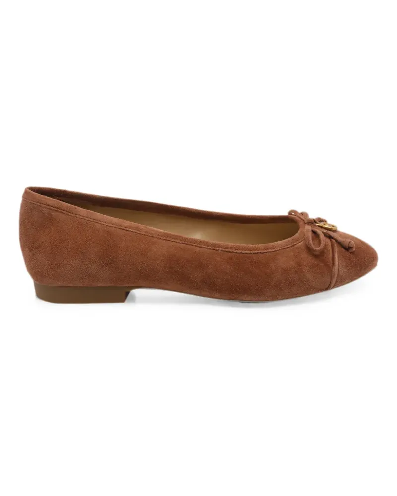Michael Kors Piper bow-detail ballet flats - Braun Braun