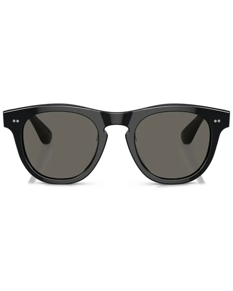 Oliver Peoples Rorke Sonnenbrille mit eckiger Form - Schwarz Schwarz