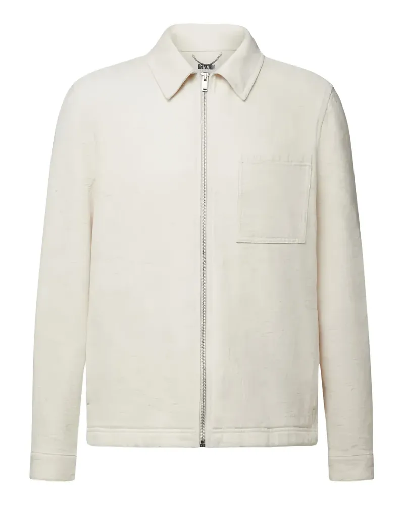 Drykorn Jerson jacquard-weave zipped jacket - Nude Nude