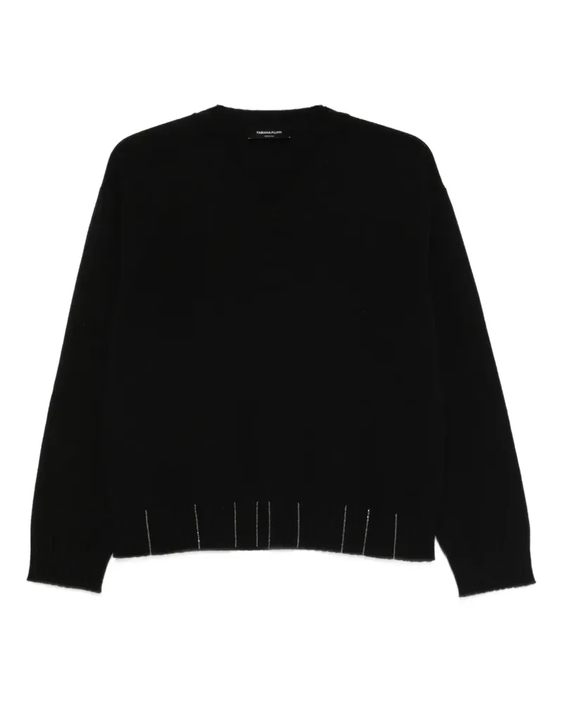 Fabiana Filippi V-neck sweater - Schwarz Schwarz
