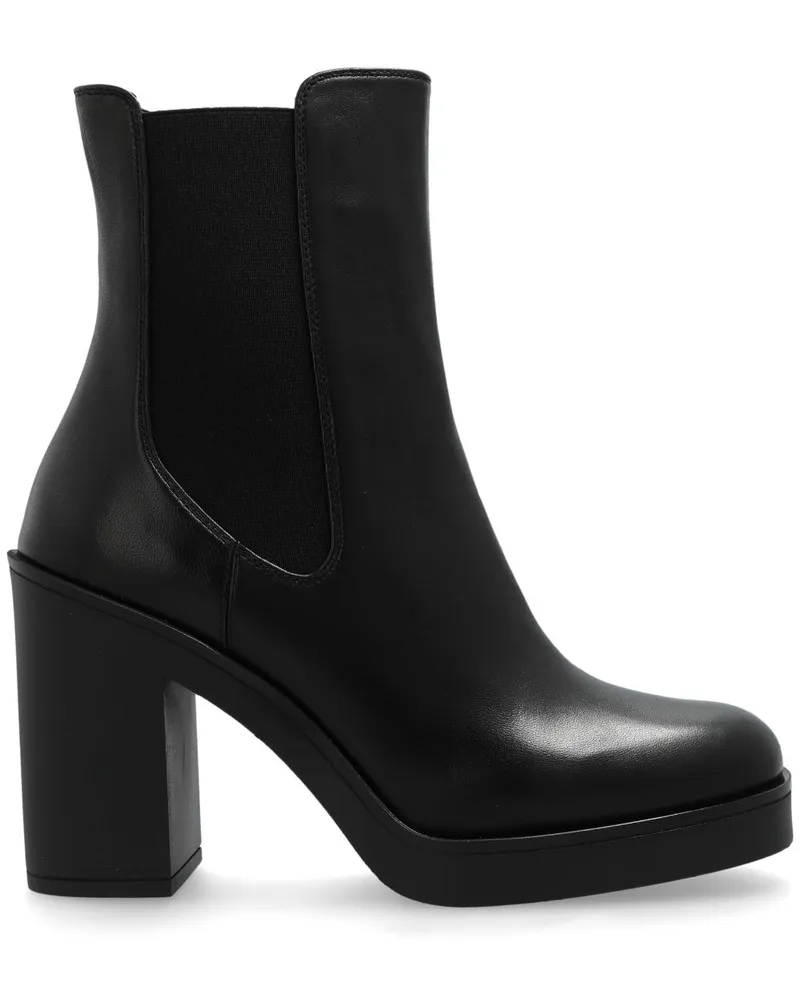 Stuart Weitzman Bethenny Stiefel 100mm - Schwarz Schwarz