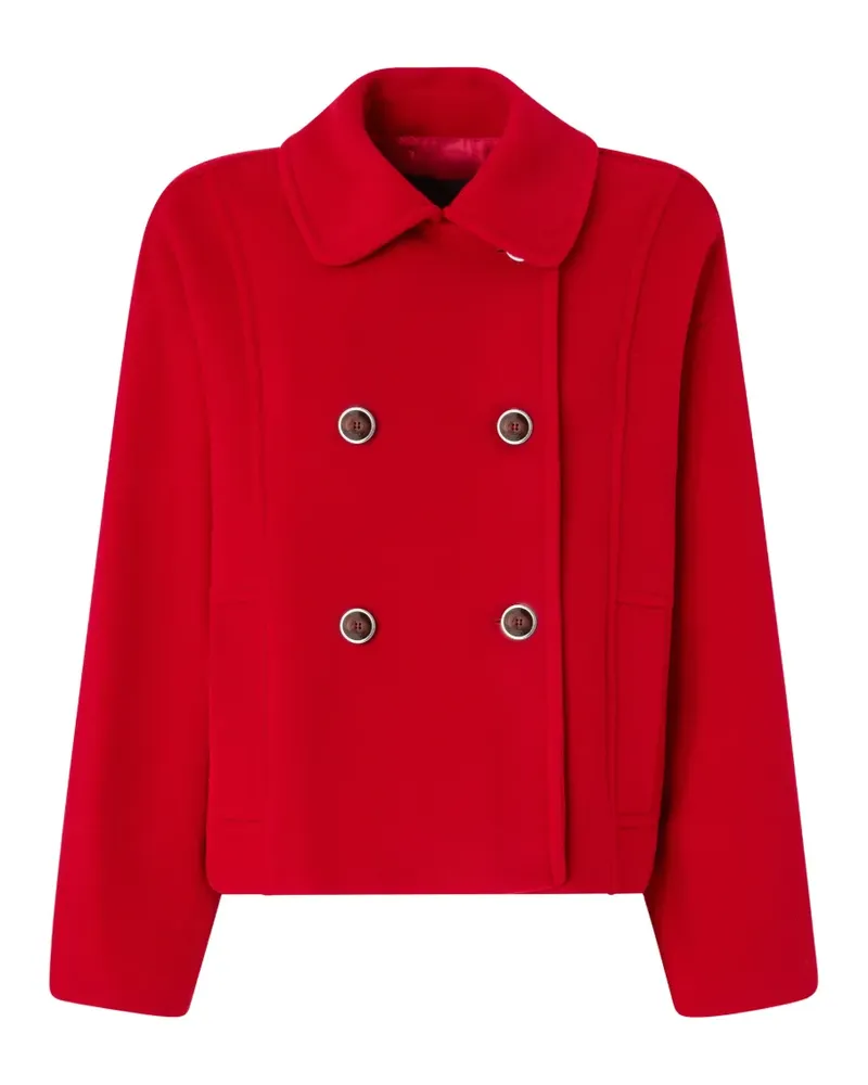 Pinko Doppelreihiger Mantel im Layering-Look - Rot Rot