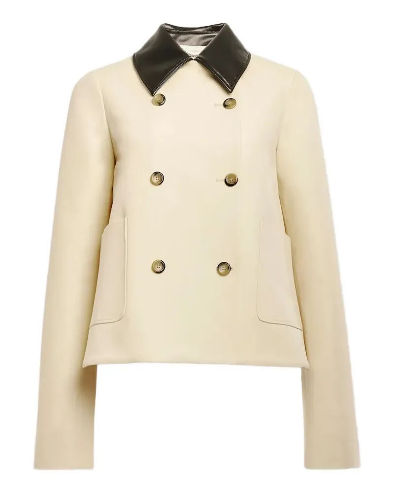 Altuzarra Doppelreihige Jacke mit Kontrastkragen - Nude Nude